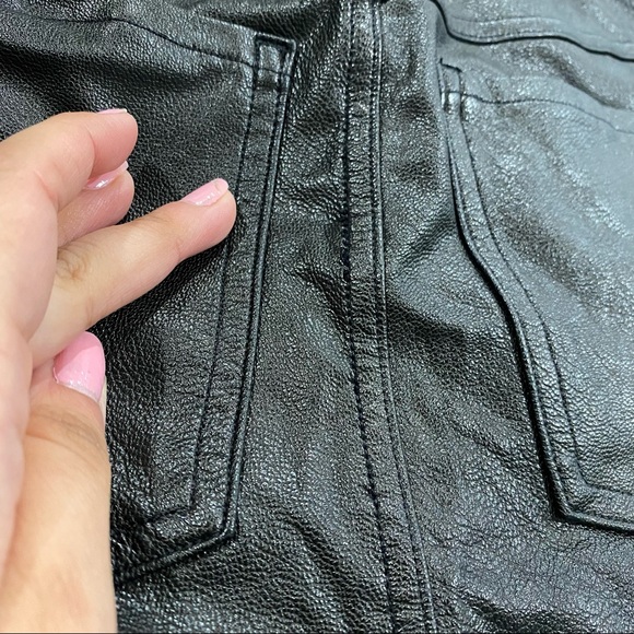 Spanx Leather-Like Ankle Skinny Pant Sz M DEFECTED Stretchy Chic Edgy Casual - Picture 7 of 15